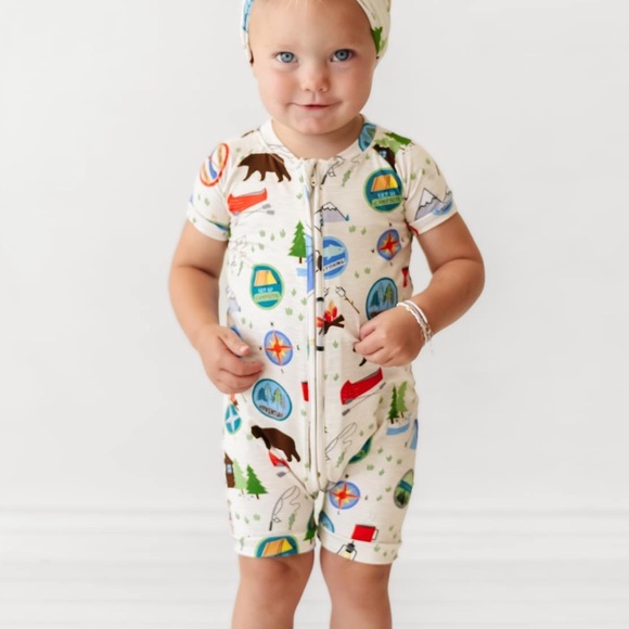Little Sleepies Great Outdoors Romper 12-18 - Picture 2 of 6